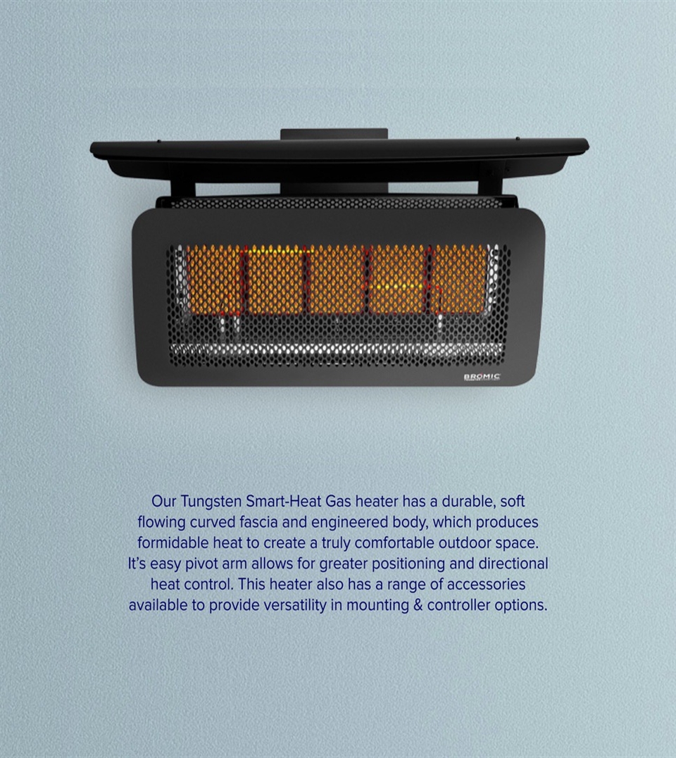 product description of bromic tungsten outdoor gas heater