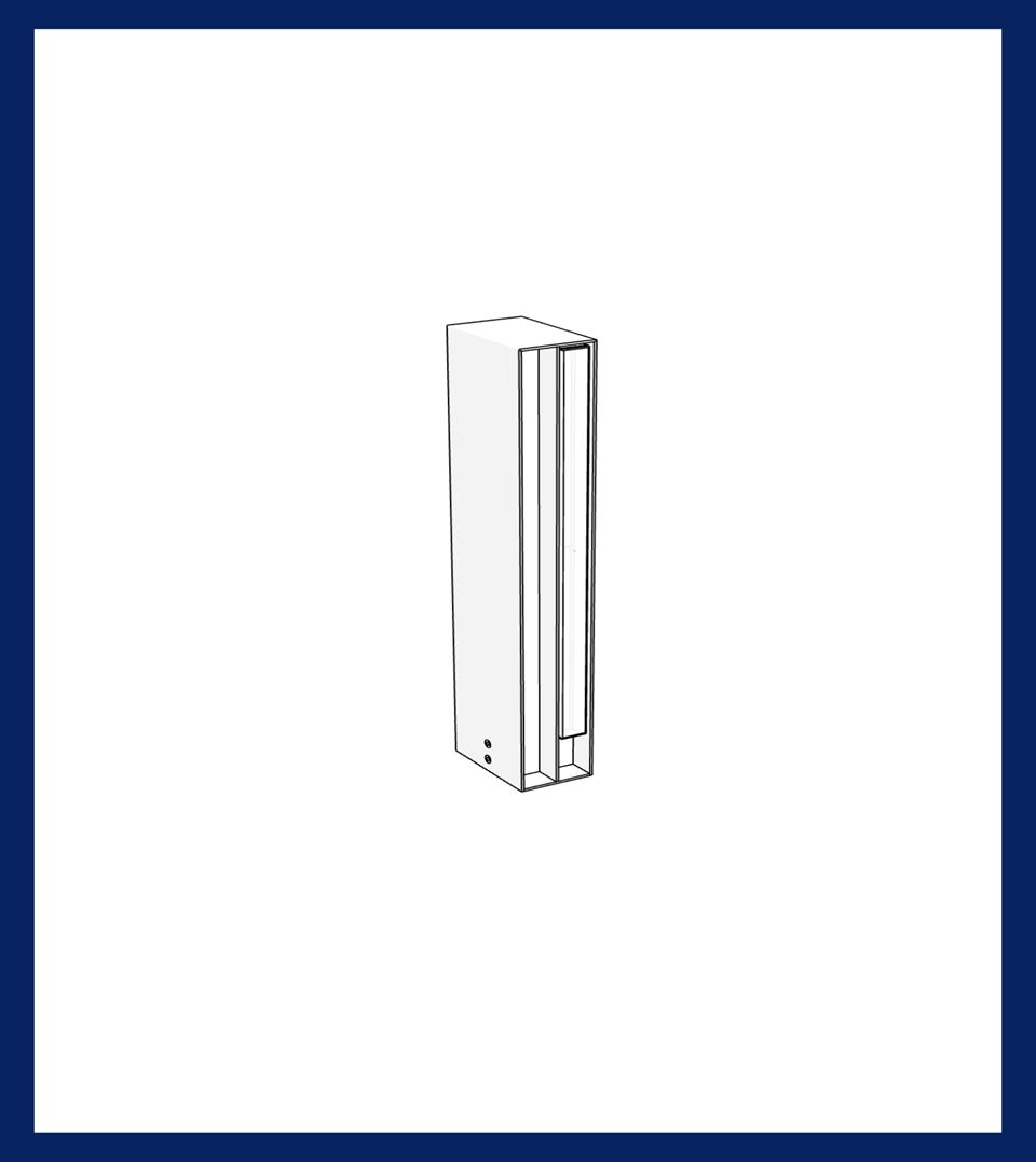 3d rendering of an slim upright outdoor garden light 3d rendering of an slim upright outdoor garden light