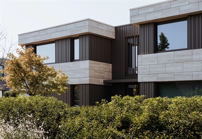 Renson Linarte vertical aluminum facade.