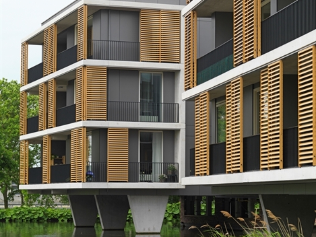 Exterior of building showing sliding panels Exterior of building showing sliding panels