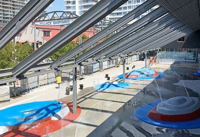 Water park at the Shipyards