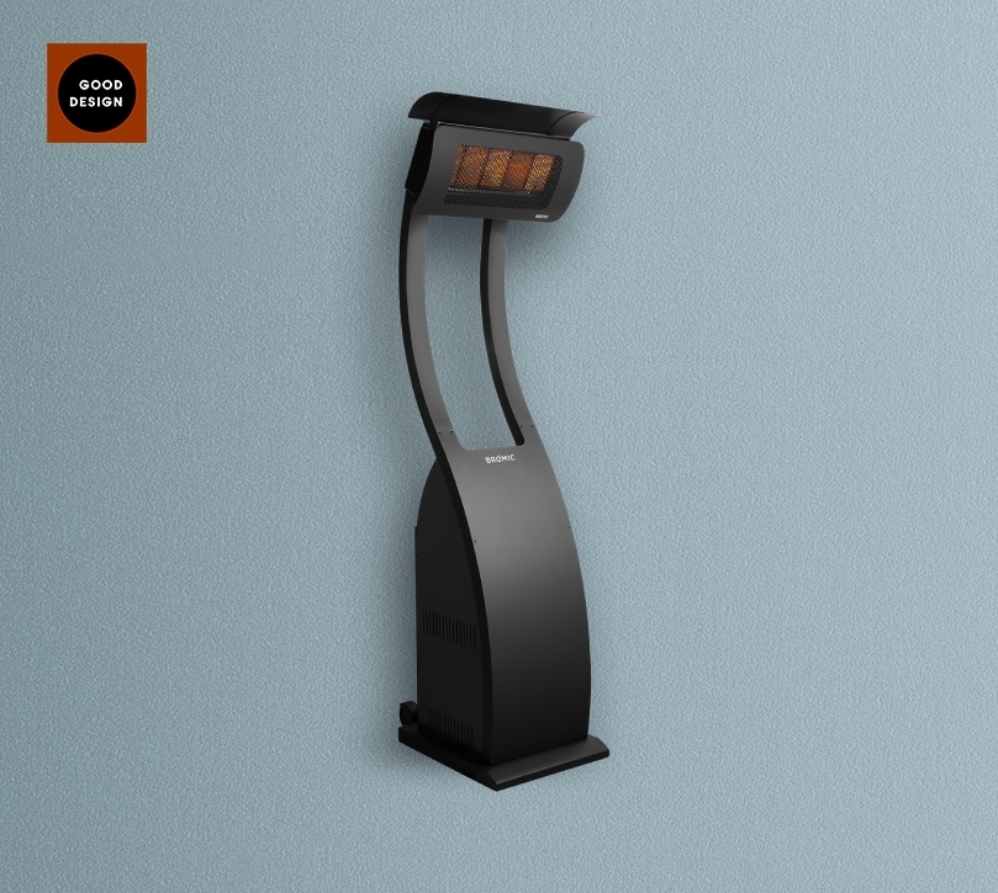 portable outdoor heater on a blue background portable outdoor heater on a blue background